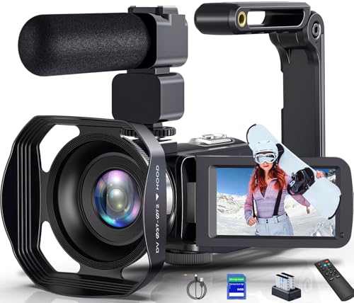 8K 64MP Video Camera Camcorder IR Night Vision Vlogging Camera 18X Zoom WiFi Digital Camera for...