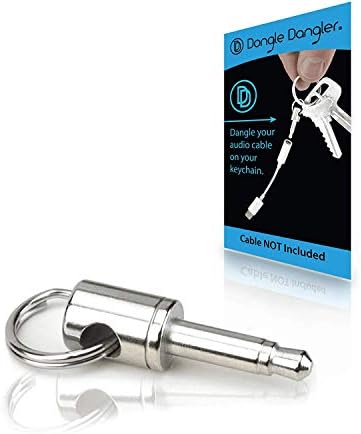 Dongle Dangler 3.5mm Headphone Jack Adapter - Compatible with iPhone 14/14 Pro/13/13 Pro/12/12 Pro/11/11 Pro/X/Xr/Xs/Xs Max/8/8 Plus/7/ SE (Keychain 1-Pack)