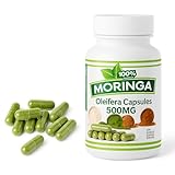 Moringa Oleifera Capsule Supplement | 100 Capsules - 500MG Made with Moringa Oleifera Leaves Roots, Seeds & Leaf Powders | Non-GMO & Gluten Free | Superfood by Zest of Moringa