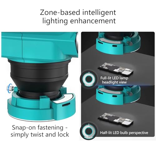 Lampe circulaire LED USB pour microscope et réparation téléphone avec médiators