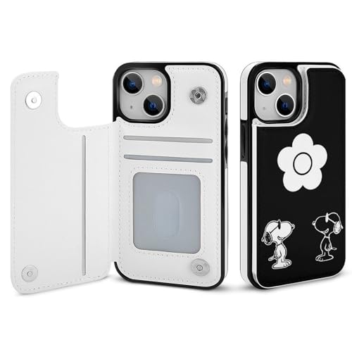 iPhone 15 ケース 手帳型 スヌーピー (1) アニメ 全機種対応 カード収納 スマホケース 財布型 カバー 携帯ケース おしゃれ 可愛い 全面保護 耐衝撃 Puレザー スタンド機能