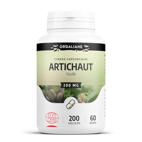 Artichaut Biologique | 600 mg/jour | Cynara cardunculus | Certifié Ecocert | Origine France | 200 Gélules