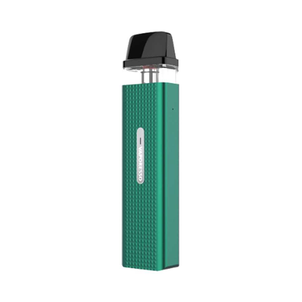 Vaporesso XROS Mini Pod Kit 2ml 1000mAh Battery 16W Type C Charging Draw Activation Light Indicator Top Filling Diamond Pattern Design No Nicotine (Forest Green)