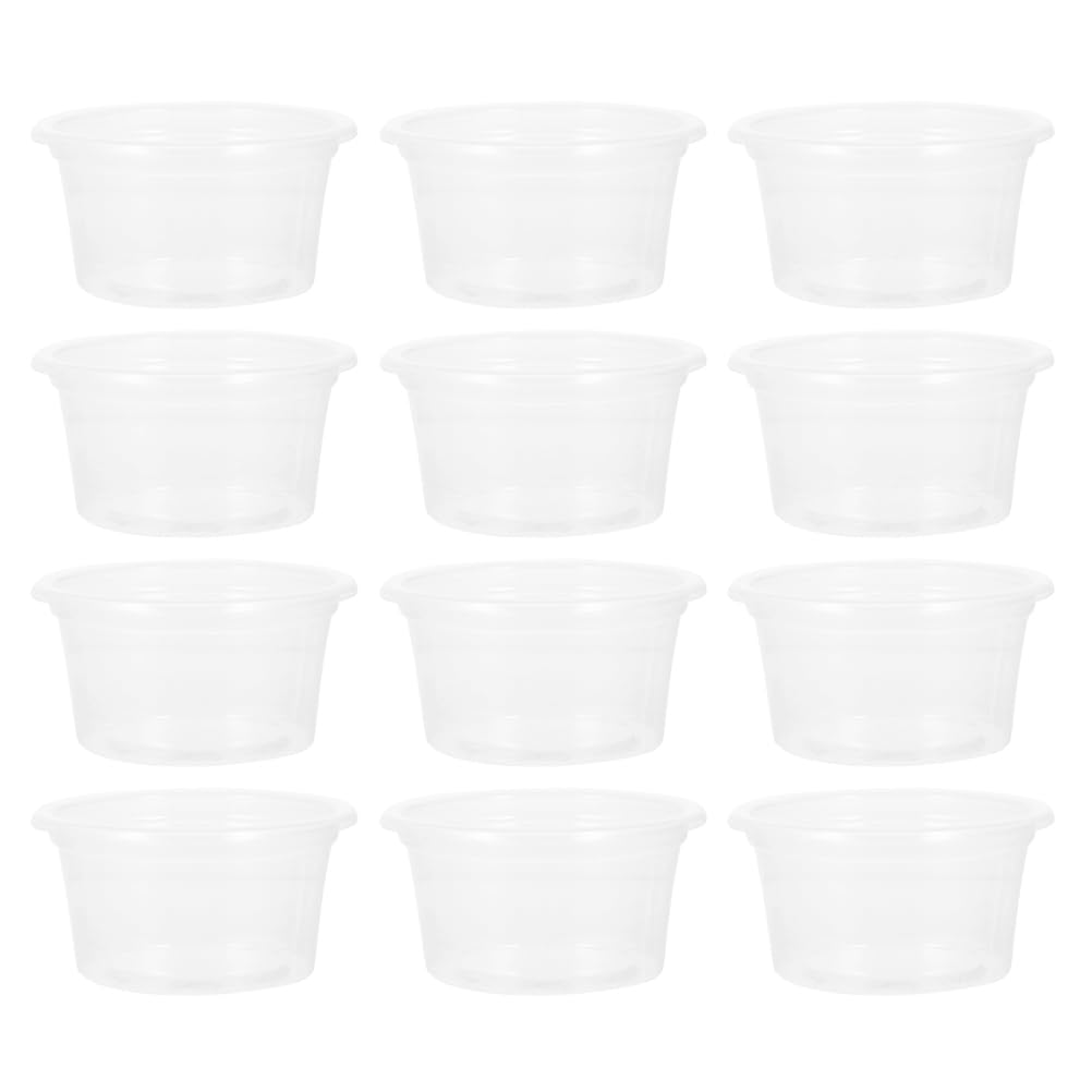 BESPORTBLE Gecko Food Bowl: 30Pcs Small Gecko Food and Water Cups - Plastic Feeder Cups Reptile Feeding Bowls for Crested Lizard and Other Small Pet Ledge Accessories, 4.7 * 2.5cm