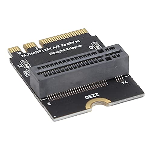 PUSOKEI M.2 SSD Vertical Adapter, 2280 NVMe Socket 3 Key M Solid State Driver Board, Key A/E NGFF to NVMe Vertical Adapter