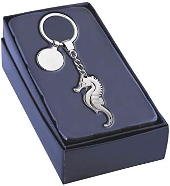 Ten Seahorse keychain 3 d cod.EL7929 cm 12,2x3,5x0,7h by Varotto & Co, Steel - Image 3