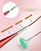 Interchangeable Knitting Needle Set with Circular Cable for Crafters, 13 Circular Knitting Needles with 4 Cable, 3-10 mm Aluminum Knitting Needles for Beginner, DIY Crafts, Red Needle Set