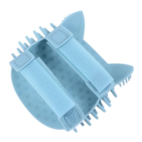 GALPADA Cepillo de Masaje para Gatos de Silicona Autolimpiador para Esquinas de Pared Quita Pelos Fácil de Instalar y Limpiar Accesorio de Aseo para Mascotas Color Verde S