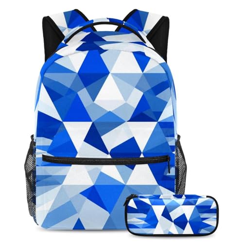 Sac à dos avec trousse drapeau bleu ligne 122 grand volume pour soulager le dos des élèves