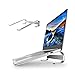 Produktbild LONGING Laptop ständer Tragbarer Aluminium Cooling Ständer Ergonomische Riser Universal laptopständer für MacBook Pro/Air Surface Samsung HP Asus Lenovo Notebook Laptop ständer 17 Zoll~10 Zoll Silber