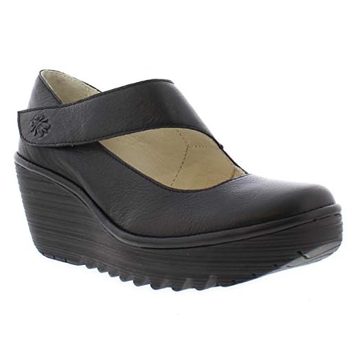 Fly London Yasi682fly, Zapatos con plataforma Mujer, Negro (Black 2000), 38 EU