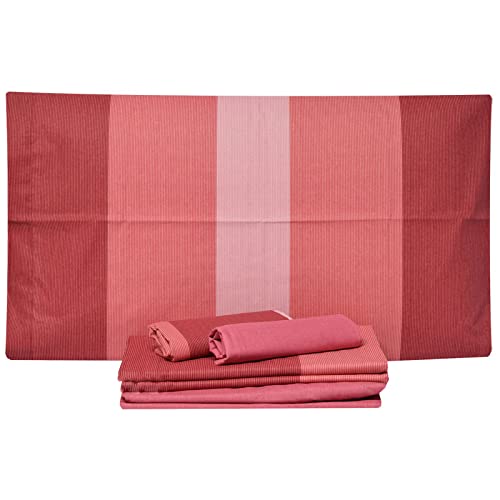 Bassetti - Juego de funda nórdica + 2 fundas de almohada de algodón de una plaza y media reversible (excluida la sábana bajera) Blithe R1