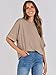 ANRABESS Womens Tops Oversized T Shirts Short Sleeve Crewneck Summer Casual Loose Basic Tee Shirt 2026 Trendy Fashion Clothes Khaki Small