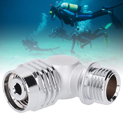 Regulador de ajuste de buceo 110 grados con rotación TPR ligero para conector de botellas 2