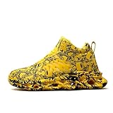 Tenis de moda para hombre con patrones únicos. Cómodo y versátil, adecuado para correr, entrenar y uso diario.,...
