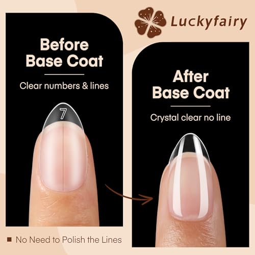 Image of Luckyfairy Short Almond Nail Tips, 504pcs Full Cover Soft Gel Nails Tips 15 Sizes No C Curve Almond Shape Nail Tips for Acrylic False Nails Professional for Nail Extensions Salons Home DIY