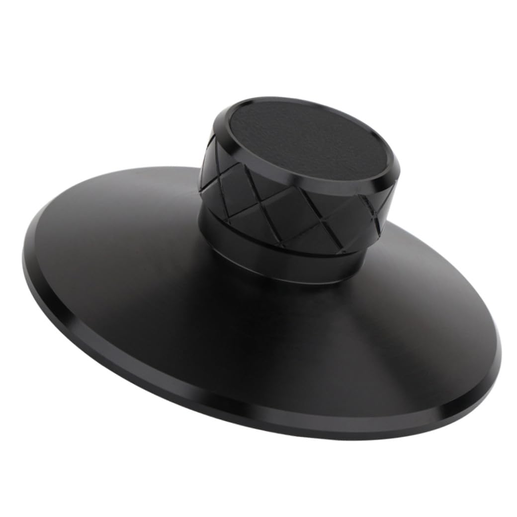 Angoily Stabilizzatore Peso per in Lega Alluminio Magnesio Nero Clamp per Dischi Accessorio per Migliorare Qualità Audio Regalo per Amanti Vinili