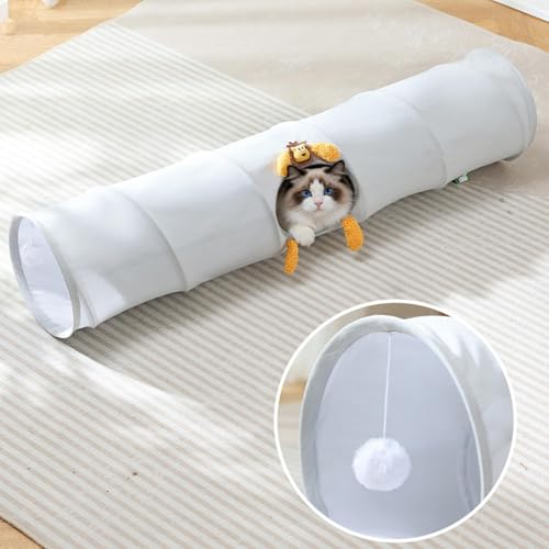 Túnel interactivo para gatos con diseño ligero y plegado rápido 5