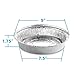 MontoPack 9” Round Aluminum Foil Pans with Clear Lids | Disposable Containers with Straight Walls for Storing, Baking, Meal Prep & Reheating | Freezer & Oven Safe, Recyclable | 40 Pack of Tins