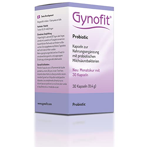 Preisvergleich Produktbild Gynofit Probiotic Kapseln / 30 Stück / Zum Aufbau Vaginalflora, mit probiotischen Milchsäurebakterien