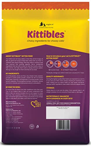 WIGGLES-Kittibles-Kitten-Food-Dry-Kitty-1kg-1-12-Months-Baby-Cats-Chicken-Fish-Food