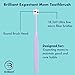 Brilliant Oral Care Expectant Mom Toothbrush, a Pregnancy Must Have with Gentle, Extra Soft Bristles, Round Head for Sensitive Teeth and Gums, Assorted Colors, 3 Pack