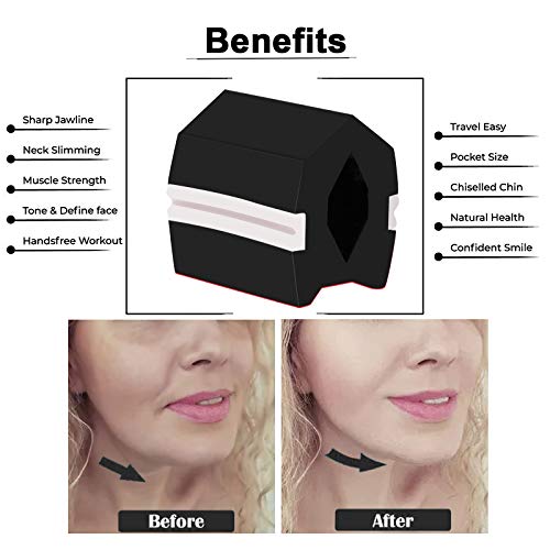 Ferramentas faciais – Exercitador de mandíbula e Exercitador de Rosto para Treino de Mandíbula, Redu