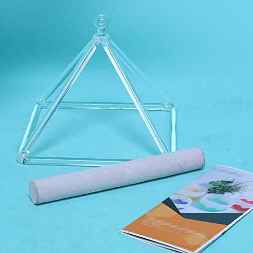 FidgetGear Sound Healing Quartz Clear Crystal Singing Pyramid 4" Crystal Singing Bowl Amazon