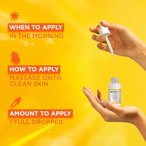 Garnier Vitamin C Day & Night Face Serum Gift Set, Brightens Skin, Reduces Dark Spots, Enhances Glow - Image 4