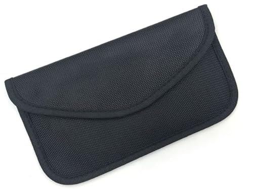 2 bolsillos negros de blindaje de señal, equipados con 2 hebillas para colgar, bolsillo portátil, bolsillo multifunción, protección de la privacidad, adecuado para guardar teléfonos móviles,