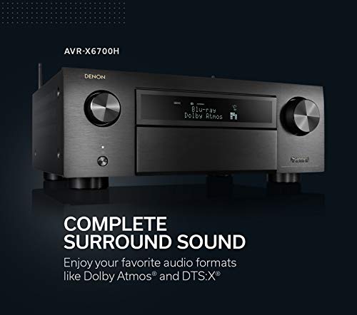 Denon AVR-X6700H 8K Ultra HD 11.2 Channel (140Watt X 11) AV Receiver - 3D Audio & Video with IMAX Enhanced, Built for Gaming, Music Streaming, Alexa + HEOS by Denon - Image 3