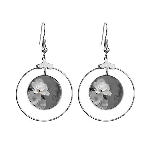 Boucles d'oreilles fleurs bicolores en argent, le cadeau idéal pour elle