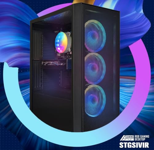 STGsivir PC Gamer Fixe,Ordinateur Gaming,Ryzen 7 5700G up to 4.6Ghz,32Go DDR4,1To SSD,WiFi 6,BT5.0,Ventilateur RGB x3,Windows11 Pro – Image 3