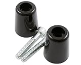  VANEZ Lenkergewichte Alu/schwarz kompatibel für Diverse Kawasaki, universal, Motorrad