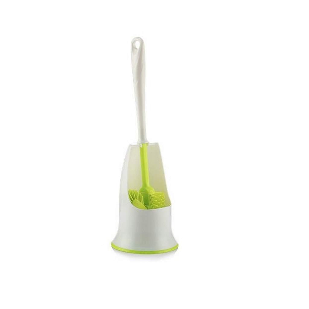 Brosse et support de toilettes fonctionnelle pour nettoyer facilement le bord de la cuvette