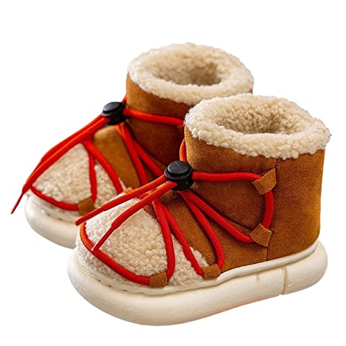 Fashion Boots for Baby Childrens Shoes Winter Thick Furry Shoes Flat Heel Casual Home Cotton Slippers Snow Boots