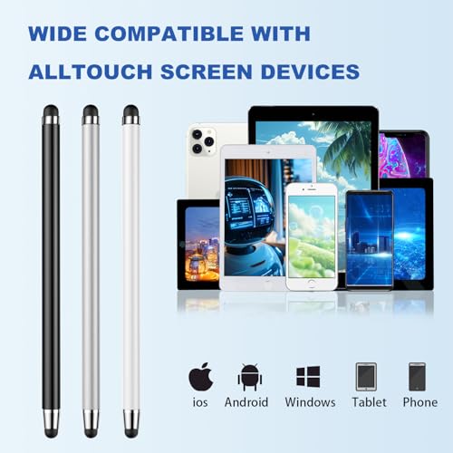 Stylus (10 Pcs), 2-in-1 Stylus Pen for Touchscreen, High Precision and Sensitivity, Suitable for iPad/iPhone/Nintendo Switch/Samsung/Android Smartphone and Tablets, Compatible with All Touchscreen - image 7