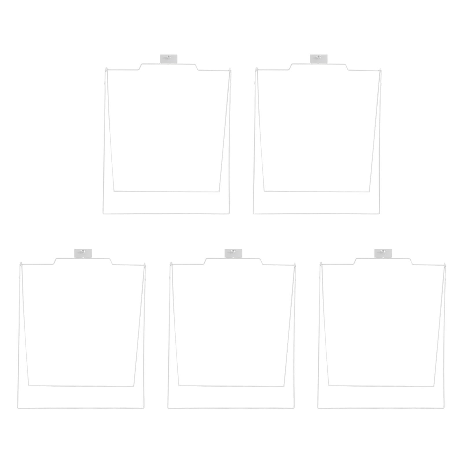 5 Stück Set Doppelseitiger Kundenstopper, Plakatständer für Gehweg und Eingang, doppelseitiges Display für Geschäfte, Events und Restaurants (Silber)