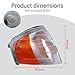 JESYMBX Front Turn Signal Corner Fog Light For Mercedes Benz C Class W202 1994-2000 Indicator Side Mirror 2028261243 Right