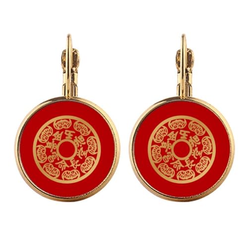 Boucles d'oreilles pendantes à clip animal en or chinois