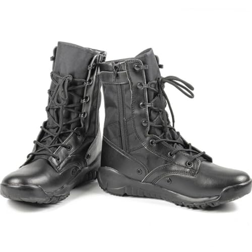 Men Women Army Boots Military Tactical Airsoft Paintball Boots Side Zipper Desert Combat Ankle Boots black 44 - Image 7