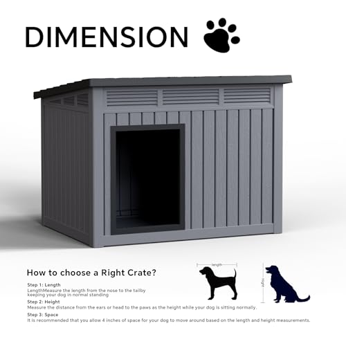 Casa grande para perros al aire libre de raza grande y exterior resistente 7