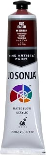 Jo Sonja Matte Flow Acrylic 75ml Tube - Red Earth