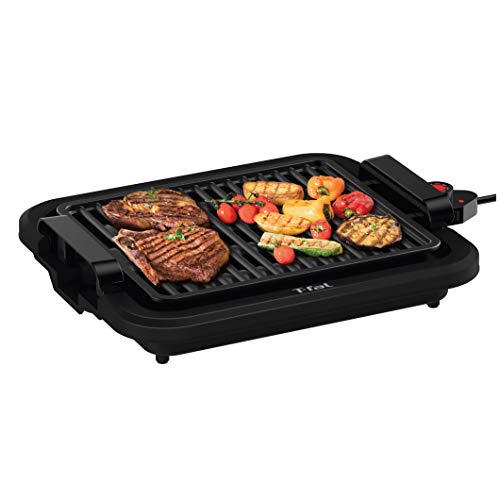 T-Fal Indoor Grill Electric Smokeless, Electric Grill, Sear Capability, 4 Servings, Black by T-Fal - Used condition - CA$48.80
