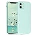 Produktbild kwmobile Hülle kompatibel mit Apple iPhone 11 Hülle - gummierte TPU Silikon Handyhülle - Schutzhülle für kabelloses Laden - Case in Mintgrün matt
