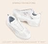 Tenis de plataforma con pedrería para mujer LUCKY STEP 8