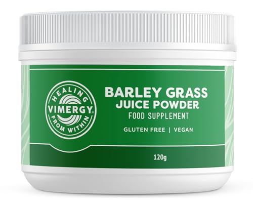 Vimergy USDA Organic Barley Grass Juice Powder, Trial Size - 30 Servings - Super Greens Powder Contains Iron, Vitamin C, & Vitamin E - Non-GMO, Gluten-Free, Vegan & Paleo - Daily Greens Booster (120g)