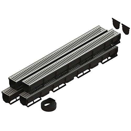 Standartpark - 3 Inch Spark 1 Premium Trench Drain Channel - Galvanized Stamped Steel Grating (4)