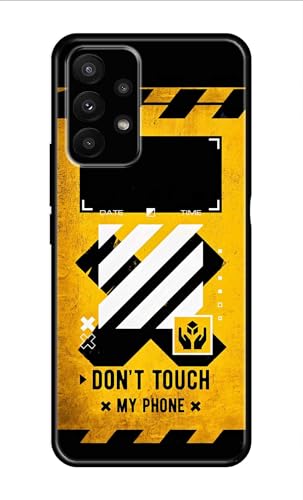 PRINTFIDAA® Metal TPU Printed Back Cover for Samsung Galaxy A23 5G (Don’t Touch My Phone -R2) 360 Degree Protection | Camera Protection -25092024(G) Deal