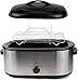 MITORI 22 Quart Electric Roaster Oven Stainless Steel with Self-Basting Lid, ART-712SB